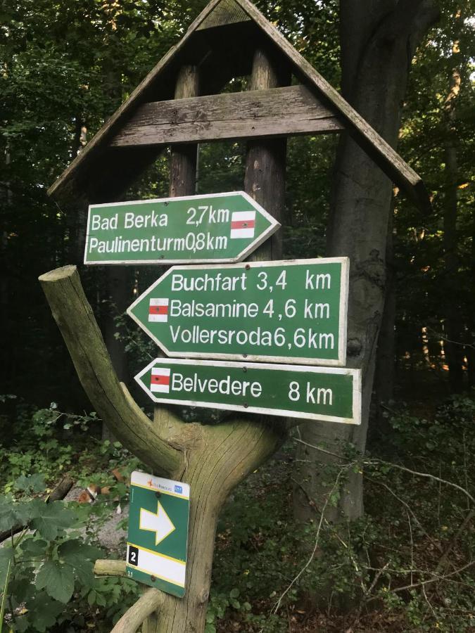 Ferienwohnung Morgensonne Am Kurpark Bad Berka - Parkplatz - Spielplatz - Wlan - 2 Schlafzimmer Buitenkant foto